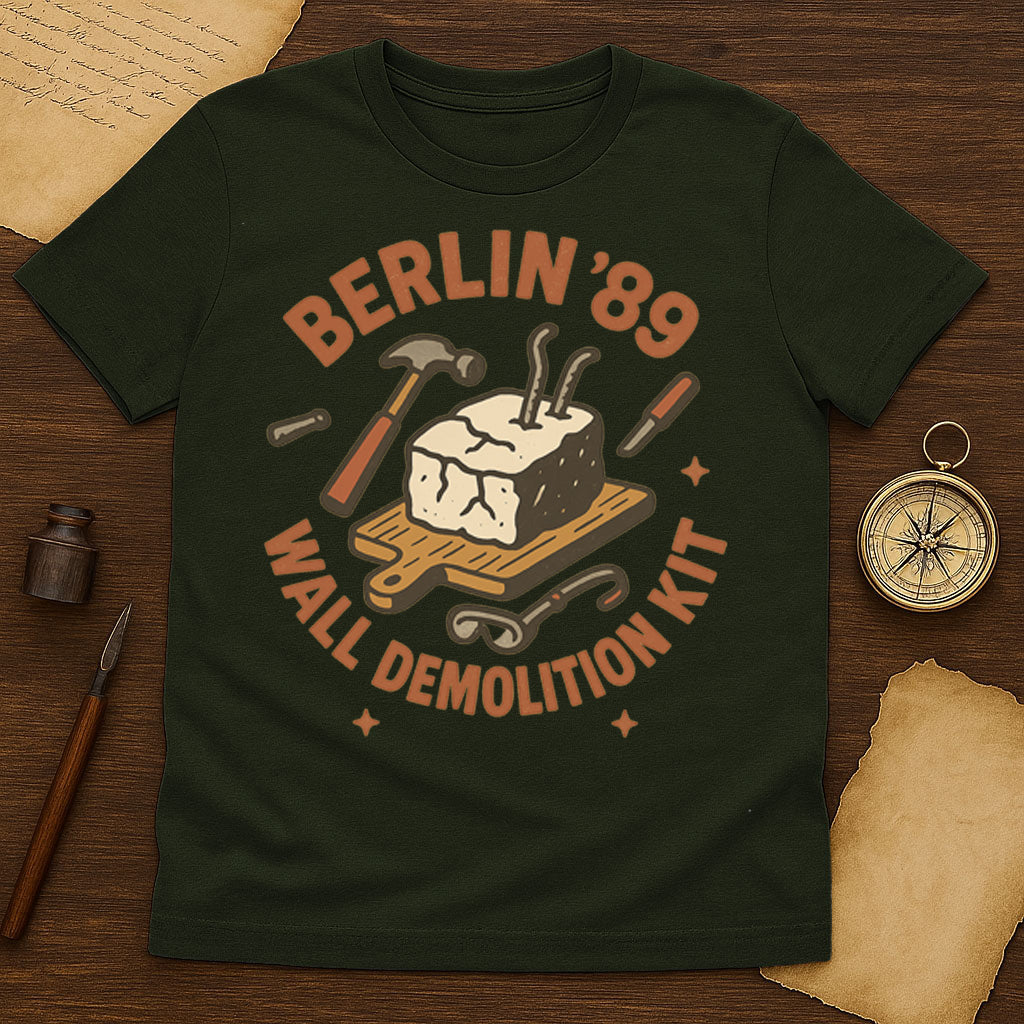 Berlin Wall Demolition Kit T-Shirt Mockup White
