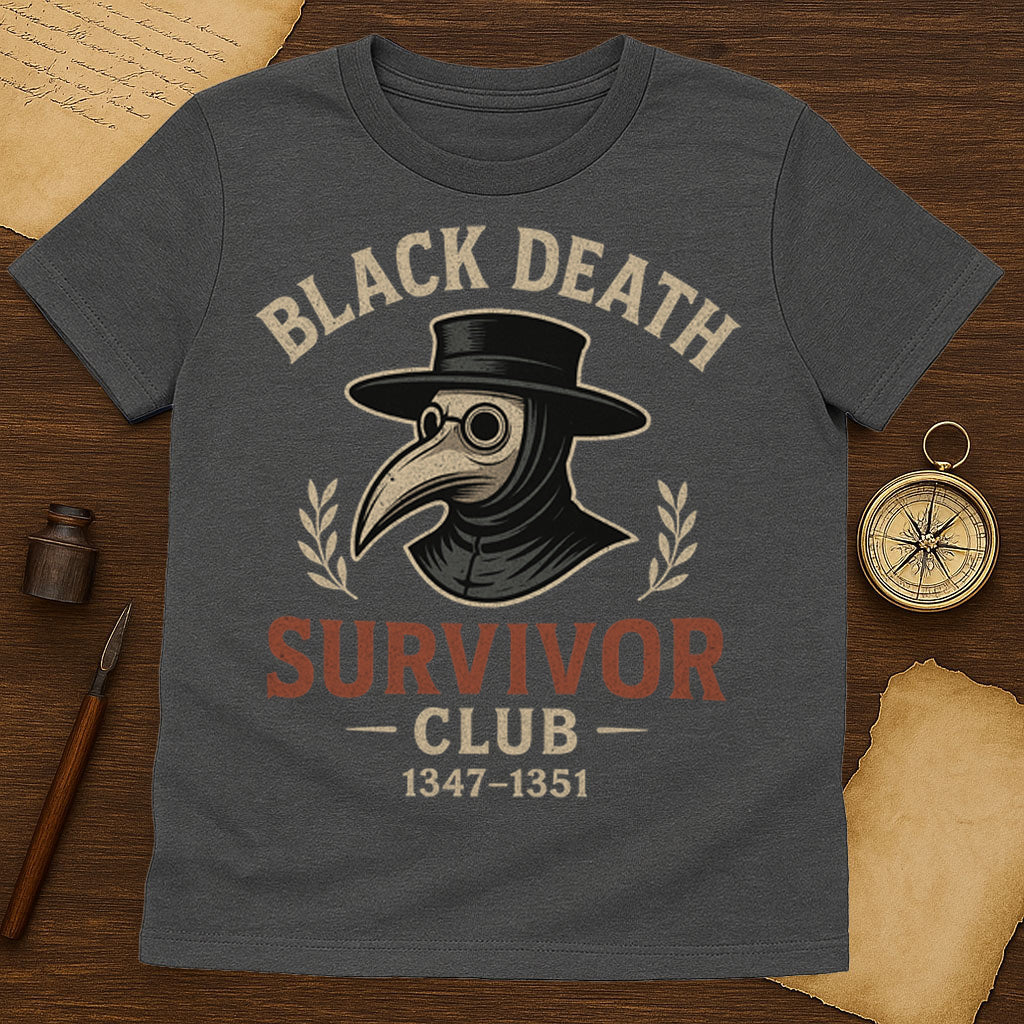 Black Death Survivor Club T-Shirt Mockup Military Green