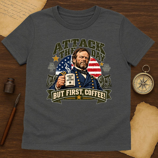 Coffee Lover's Union Army Civil War T-Shirt - Attack The Day Tee