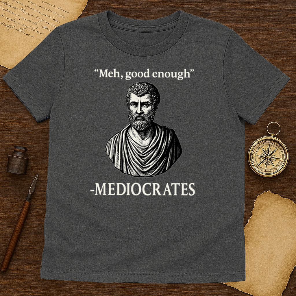 Mediocrates T-Shirt Mockup Dark Heather