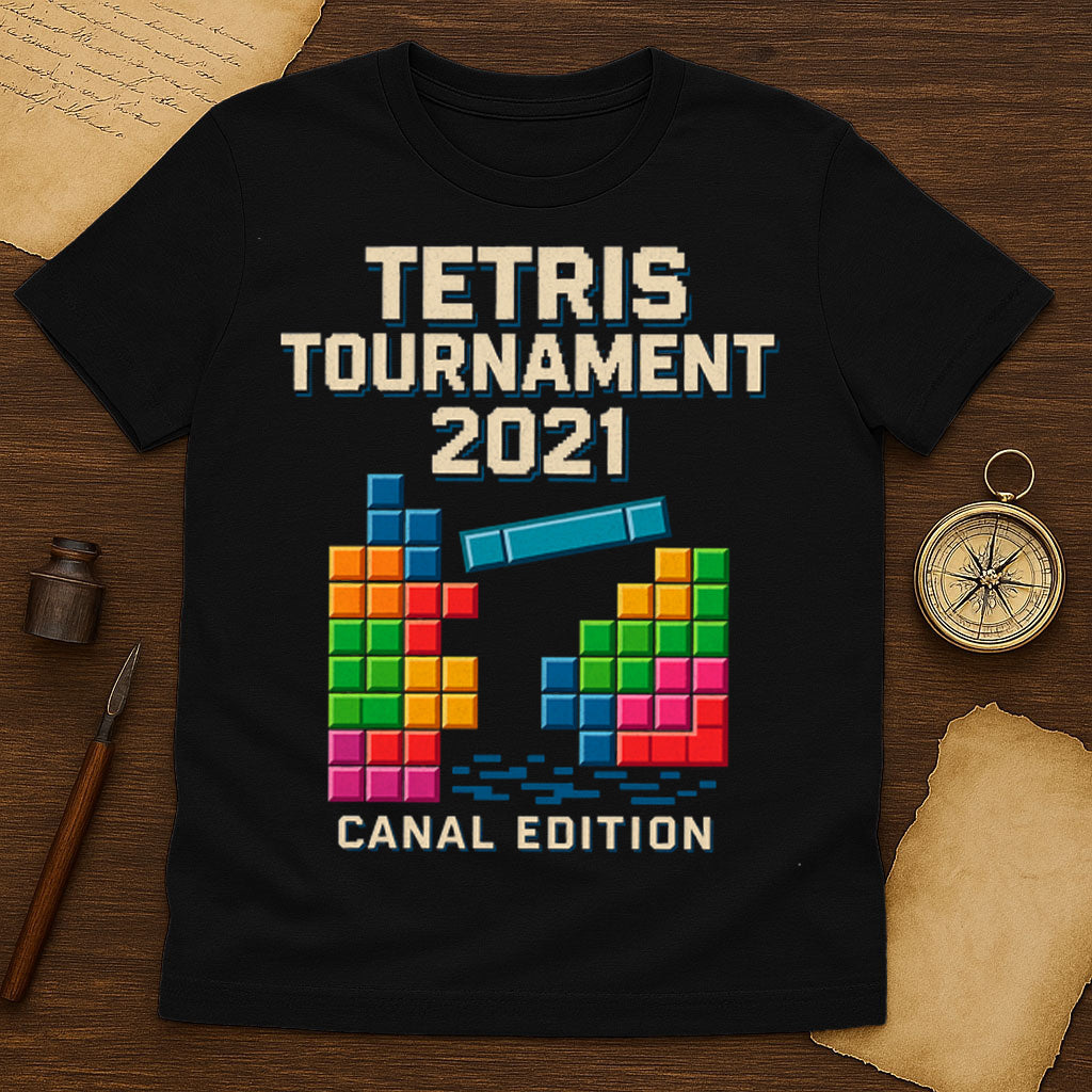 Tetris Tournament 2021 T-Shirt Mockup Sport Grey