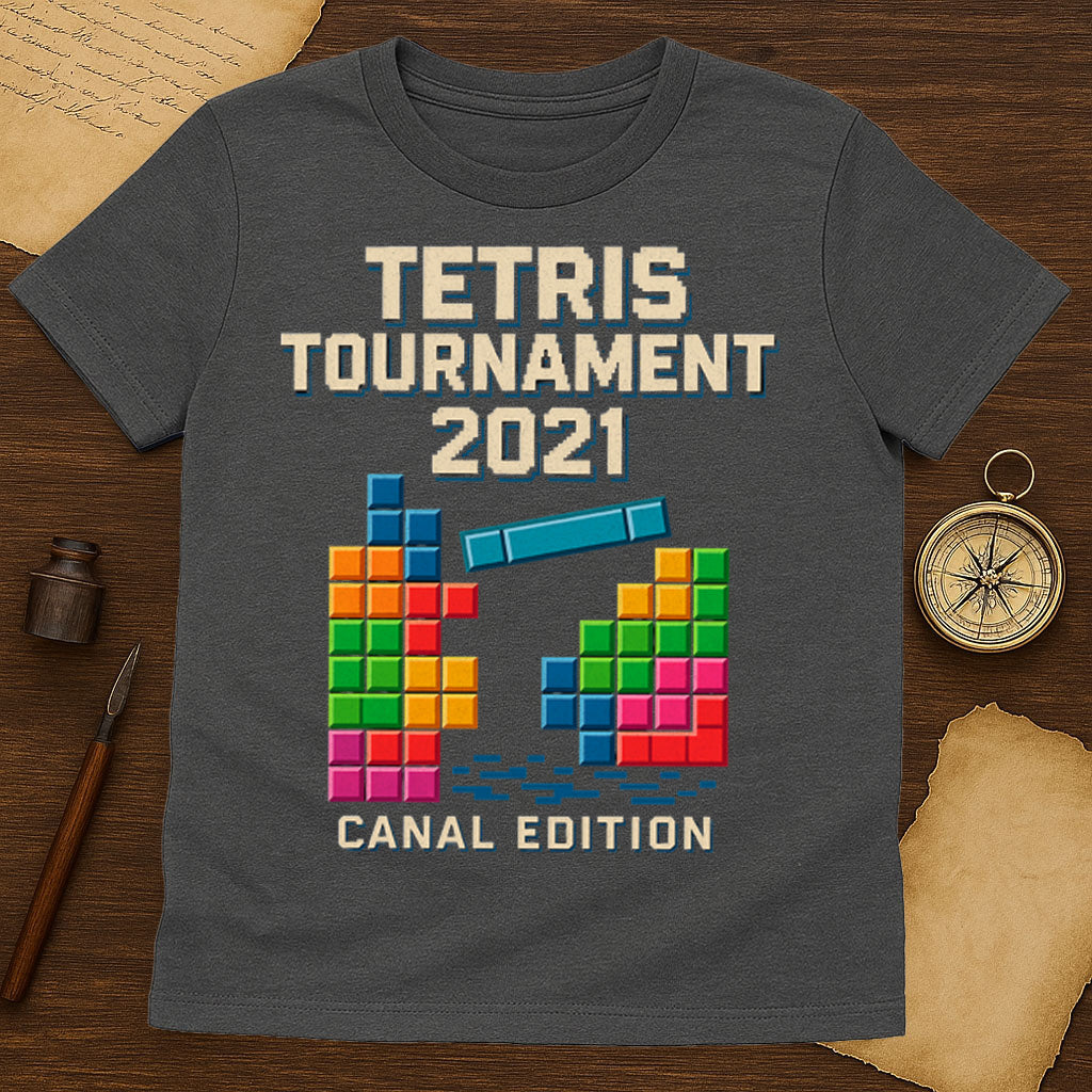 Tetris Tournament 2021 T-Shirt Mockup Military Green