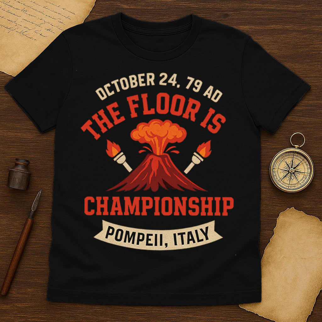 The Floor Is Lava T-Shirt Mockup Sport Grey
