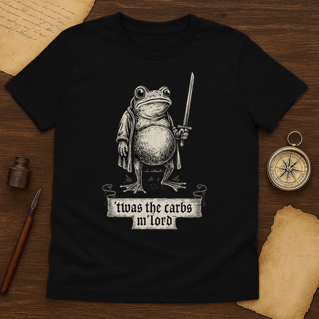 Twas The Carbs MLord T-Shirt Mockup Sport Grey