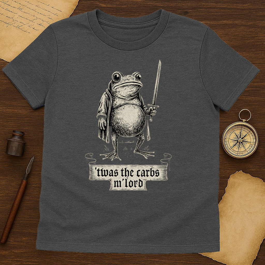 Twas The Carbs MLord T-Shirt Mockup Black