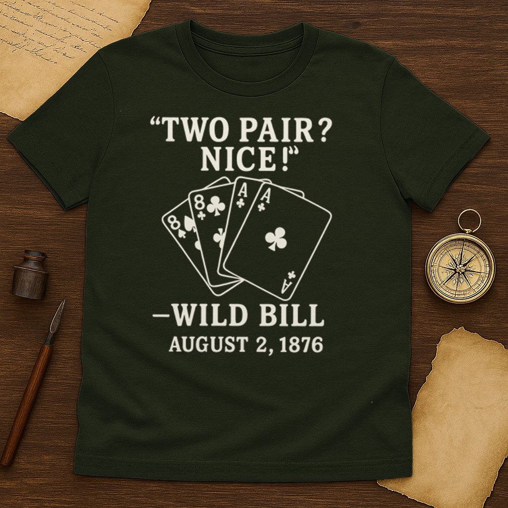 Two Pair Nice T-Shirt Mockup Military Green