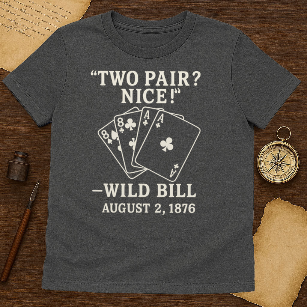 Two Pair Nice T-Shirt Mockup Dark Heather