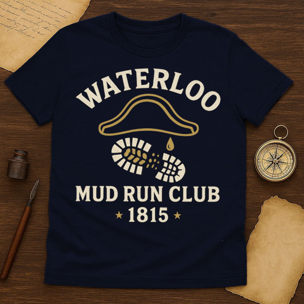 Waterloo Mud Run Club T-Shirt Mockup Navy