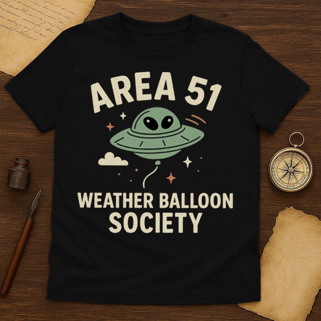 Area 51 Weather Balloon Society T-Shirt - History Shirt Club