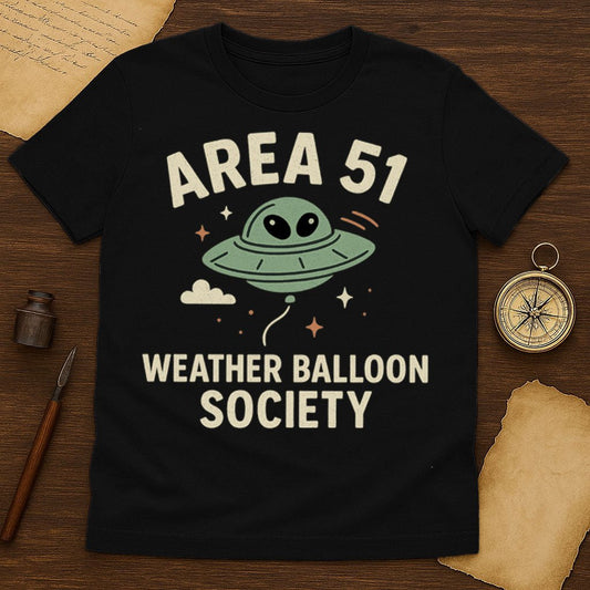 Area 51 Weather Balloon Society T-Shirt - History Shirt Club