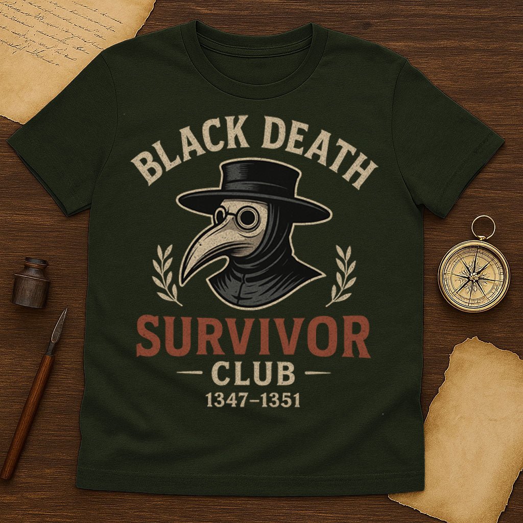 Black Death Survivor Club T-Shirt - History Shirt Club