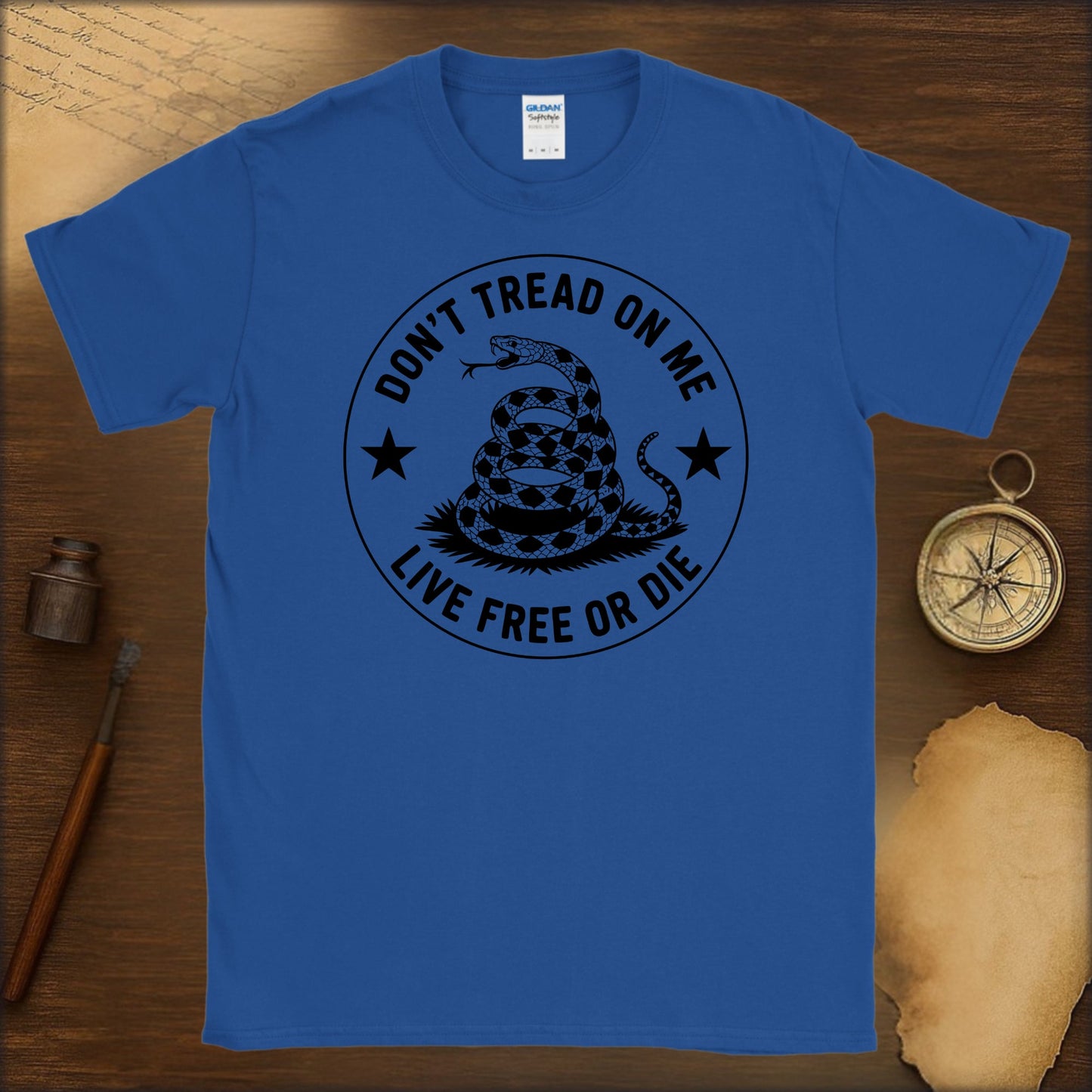 Don’t Tread On Me "Live Free or Die" T-Shirt - History Shirt Club