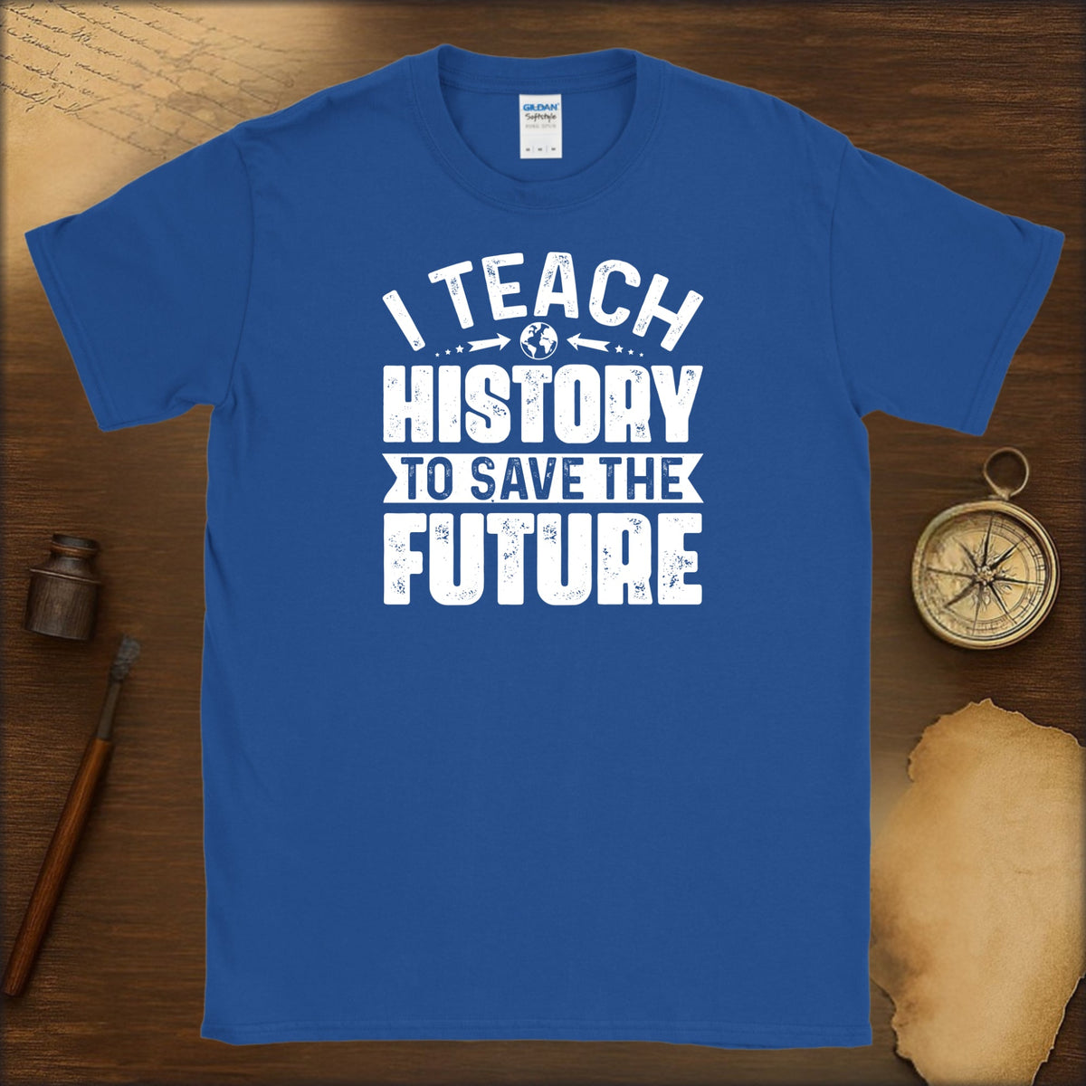 History Teacher T-Shirt - I Teach History to Save the Future - History Shirt Club