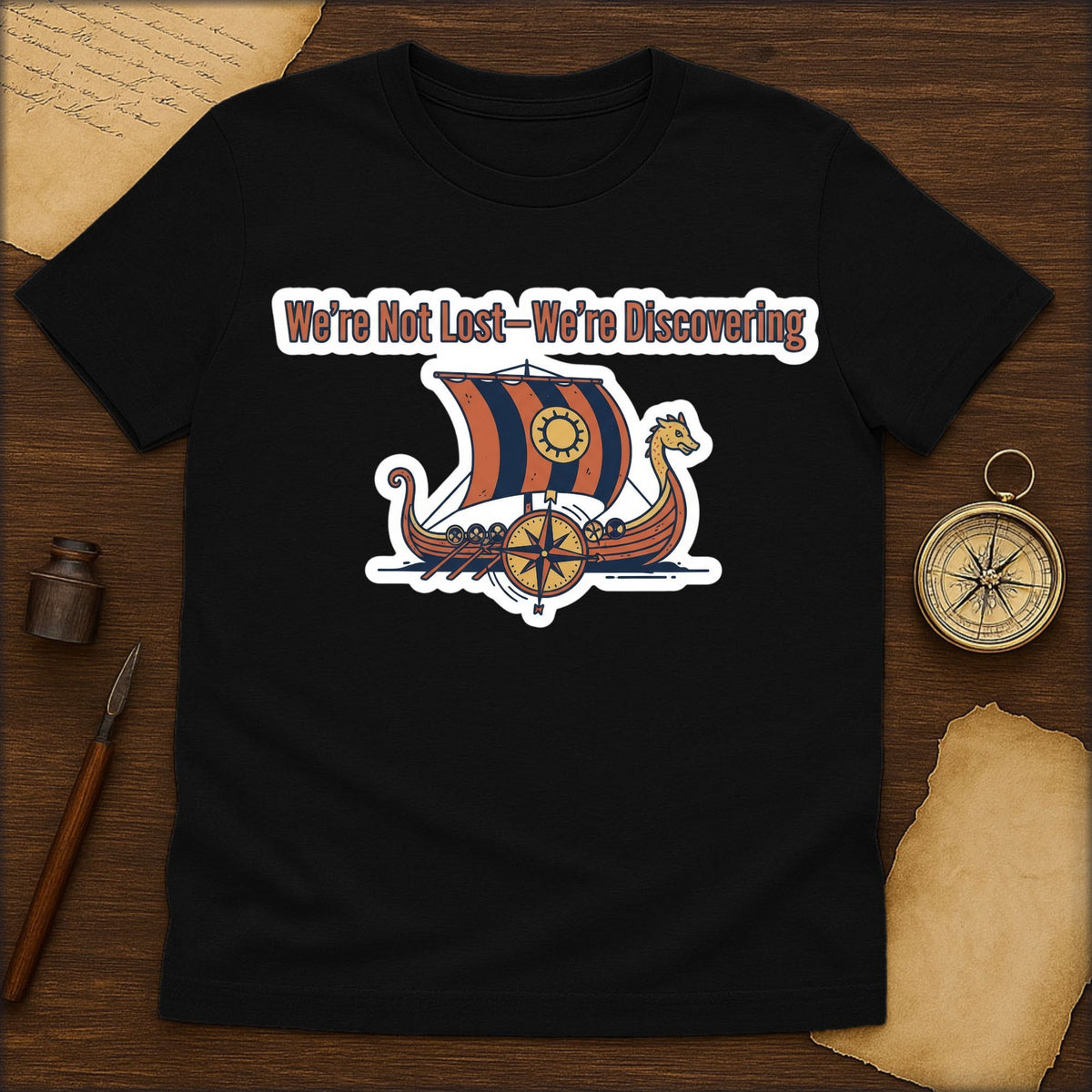 Viking Longship T-Shirt – "Who but Loki? Who but Hemming" Nautical Norse Tee - History Shirt Club
