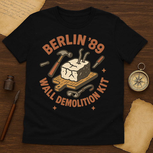 Berlin Wall Demolition Kit T-Shirt Mockup Sport Grey