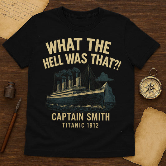 Captain Smith Quote T-Shirt Mockup Black