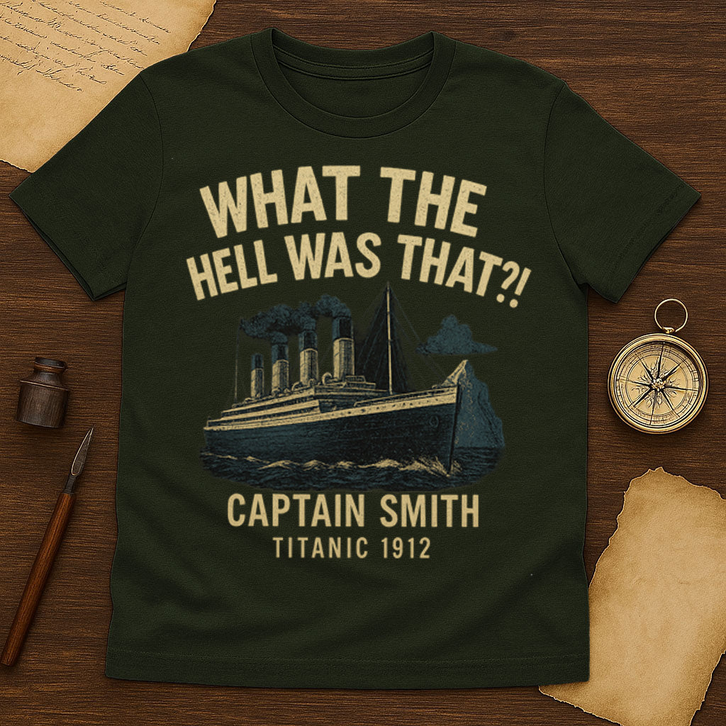 Captain Smith Quote T-Shirt Mockup Military Green