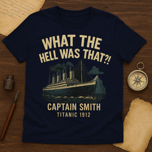 Captain Smith Quote T-Shirt Mockup Navy