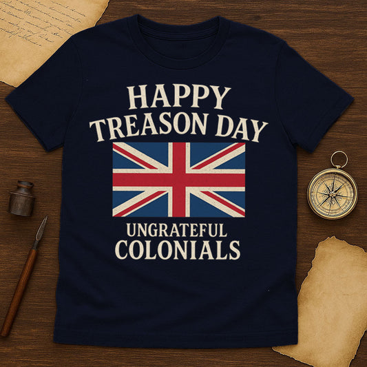 Happy Treason Day T-Shirt Mockup Navy