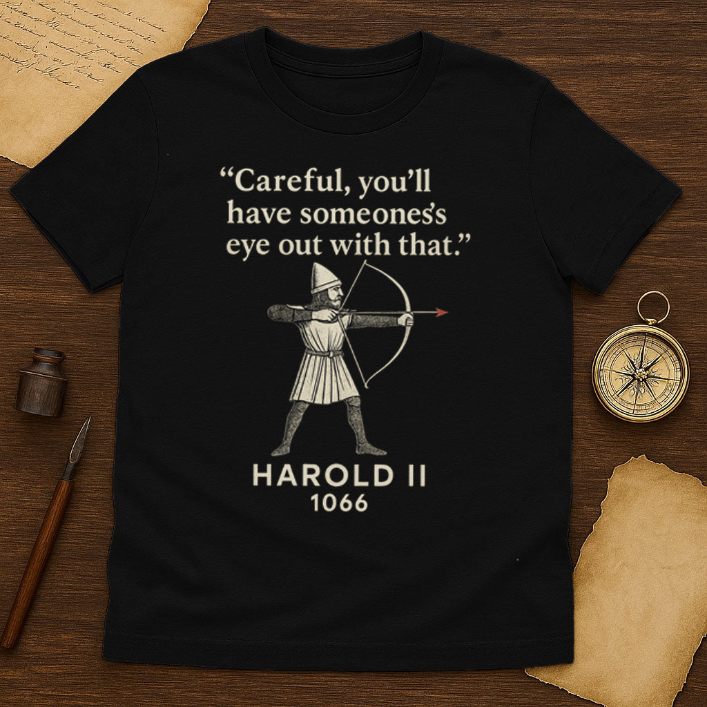 Harold II 1066 T-Shirt Mockup Black