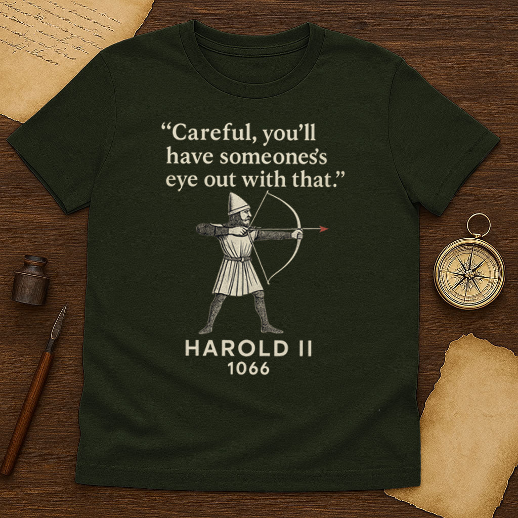 Harold II 1066 T-Shirt Mockup Military Green