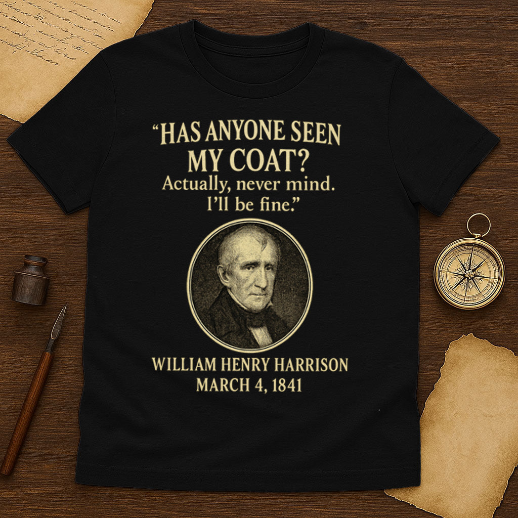 Has Anyone Seen My Coat T-Shirt Mockup Black