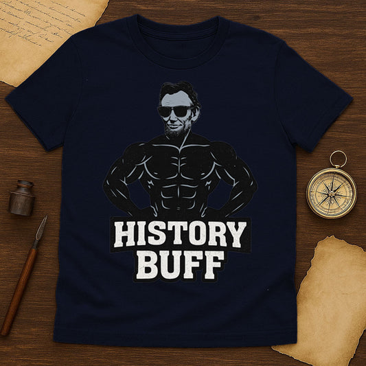 History Buff T-Shirt Mockup Navy