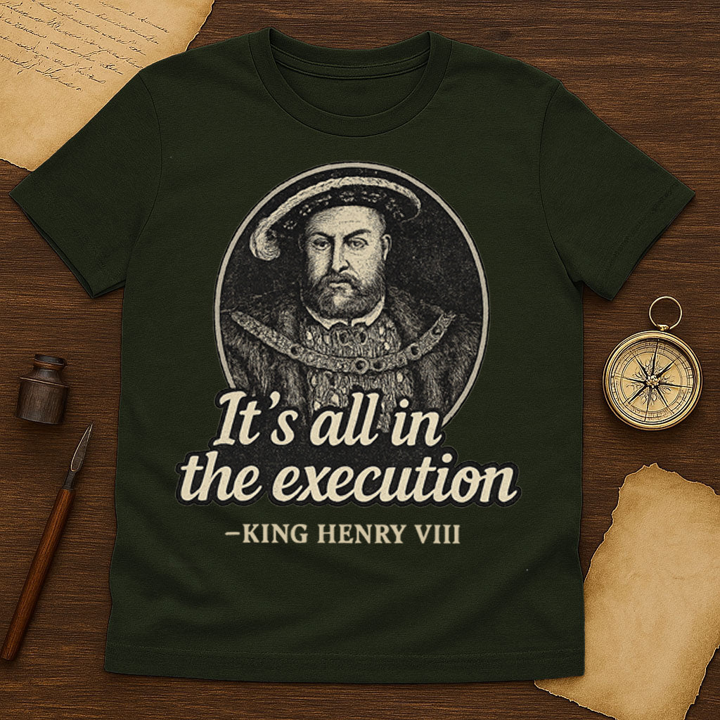 It's All In The Execution T-Shirt Mockup Black