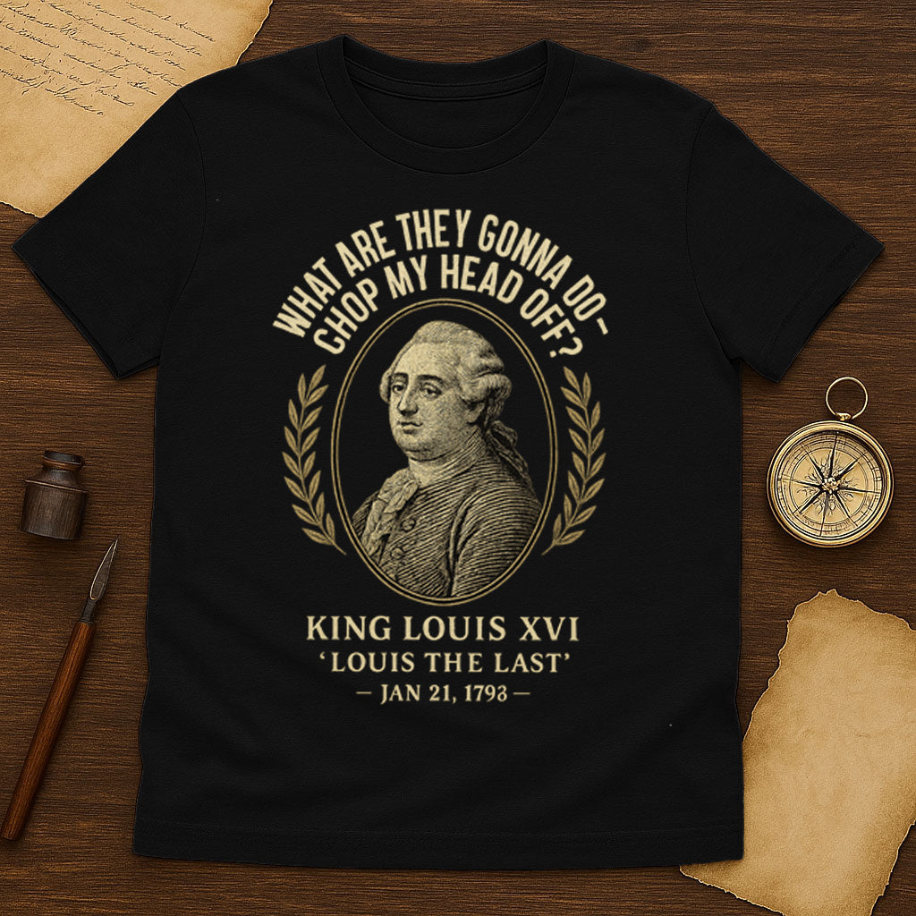 King Louis XVI T-Shirt Mockup Black
