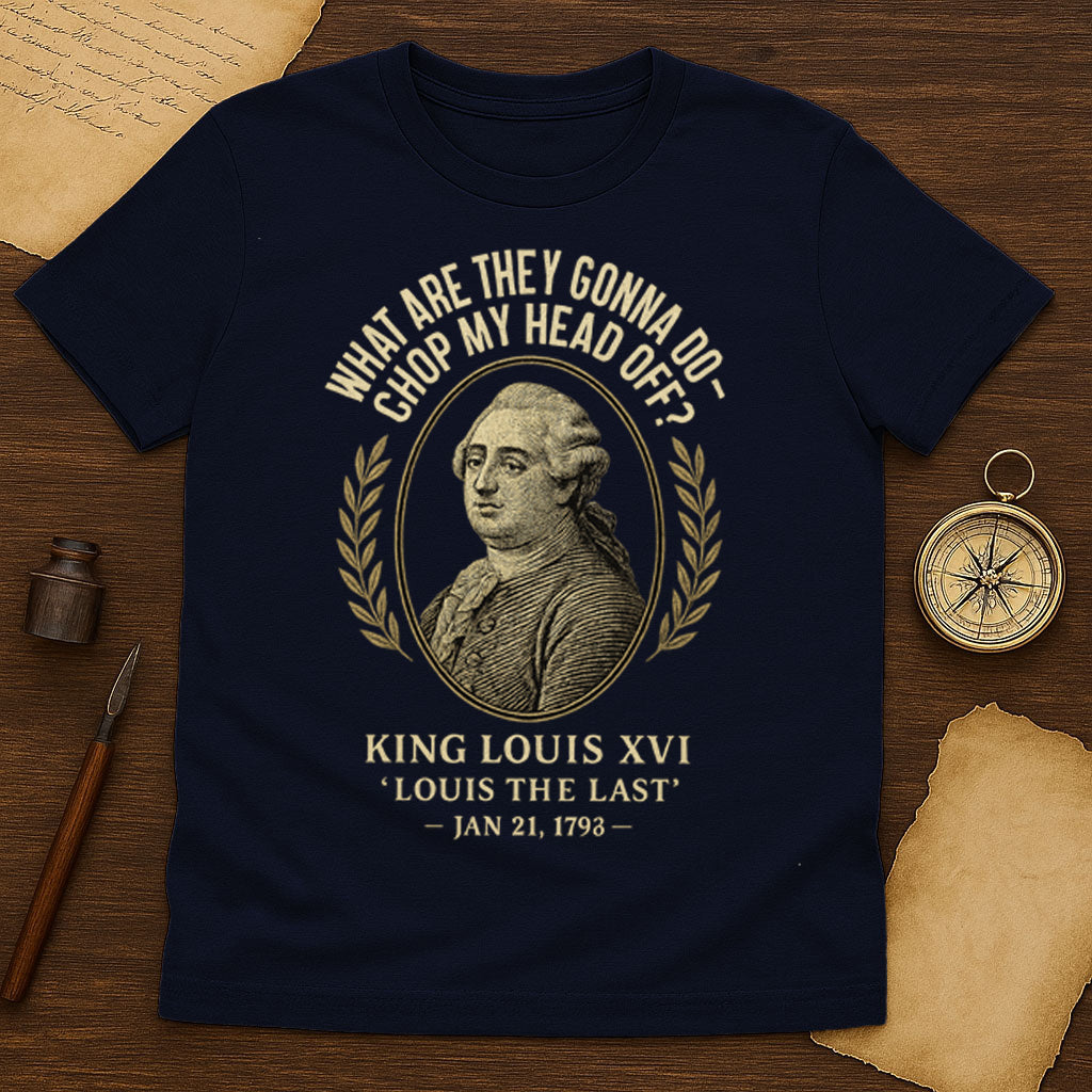 King Louis XVI T-Shirt Mockup Navy