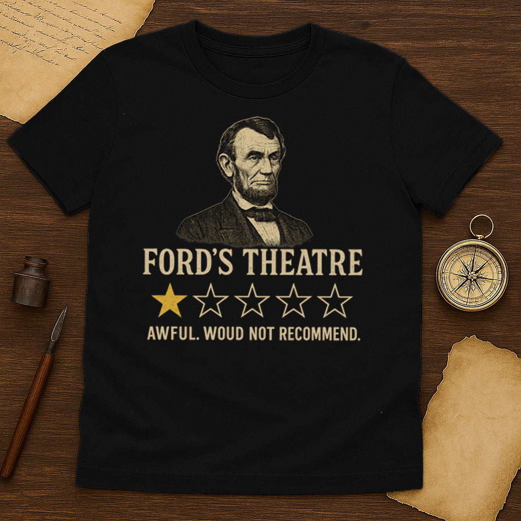 Lincoln 1 Star T-Shirt Mockup Black