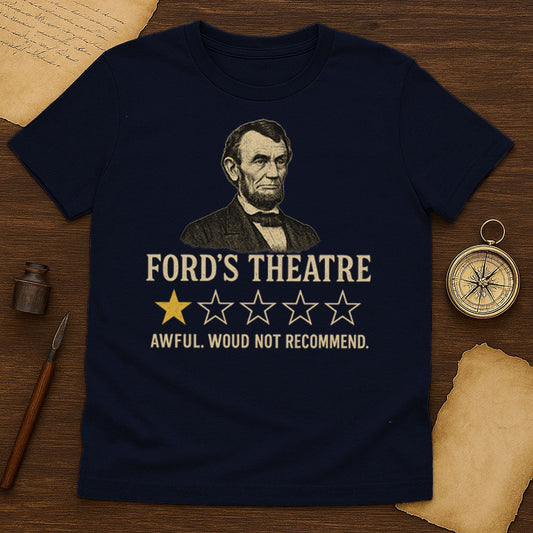 Lincoln 1 Star T-Shirt Mockup Navy