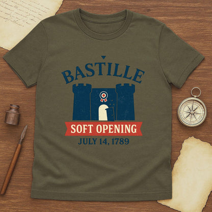 Bastille 'Soft Opening July 14, 1789' Historical T-Shirt