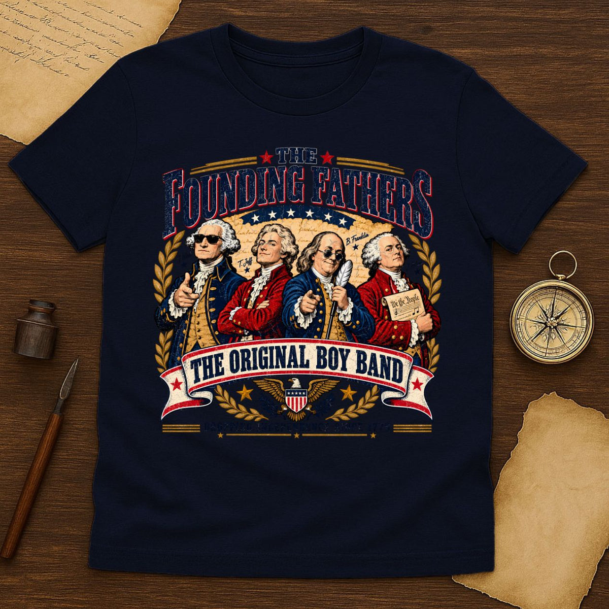 Founding Fathers The Original Boy Band T-Shirt