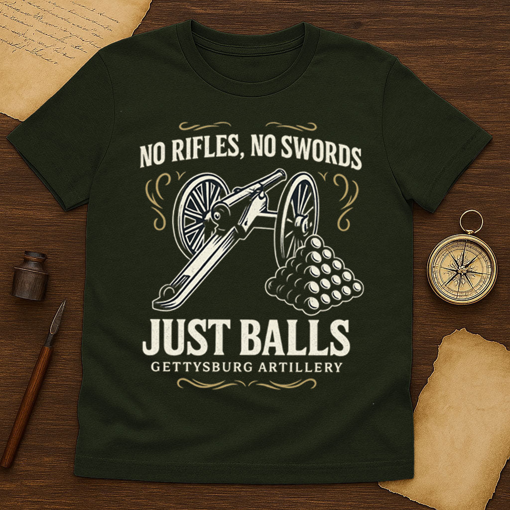 No Rifles No Swords T-Shirt Mockup Military Green
