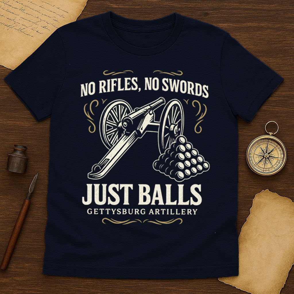 No Rifles No Swords T-Shirt Mockup Navy