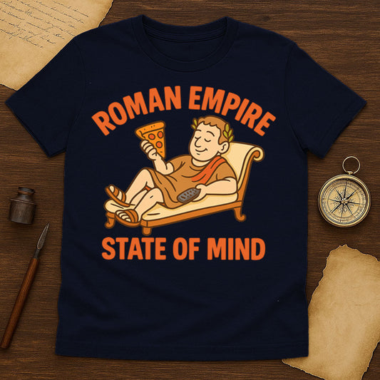 Roman Empire State of Mind T-Shirt Mockup Navy