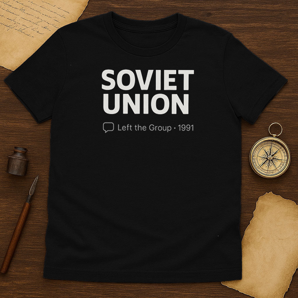 Soviet Union Left The Group T-Shirt Mockup Black