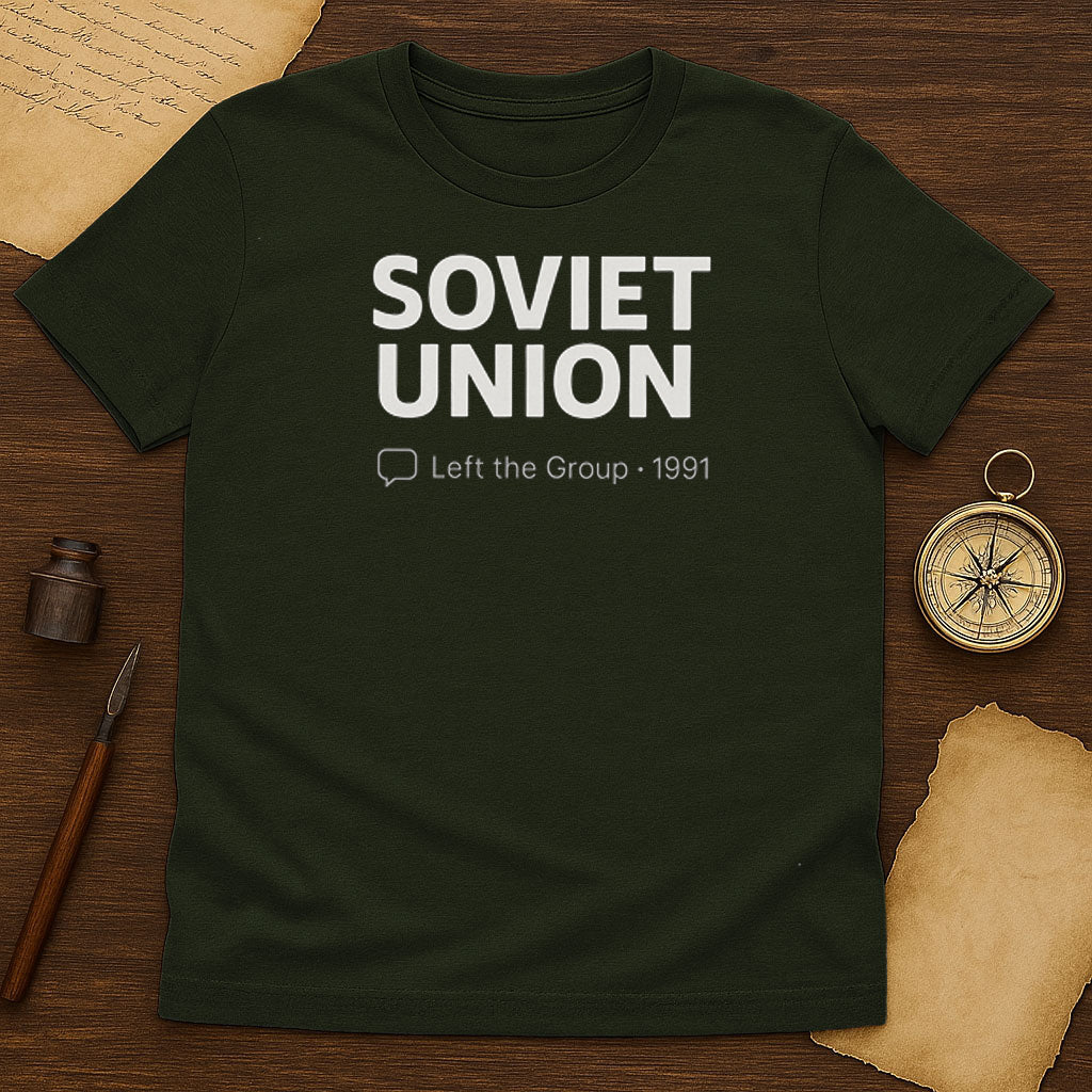 Soviet Union Left The Group T-Shirt Mockup Military Green