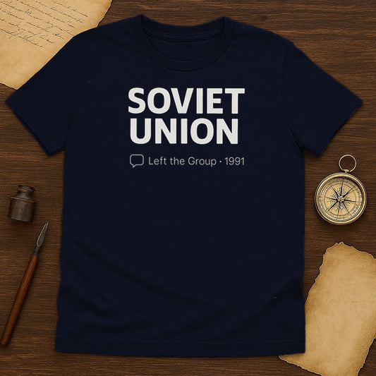 Soviet Union Left The Group T-Shirt Mockup Navy