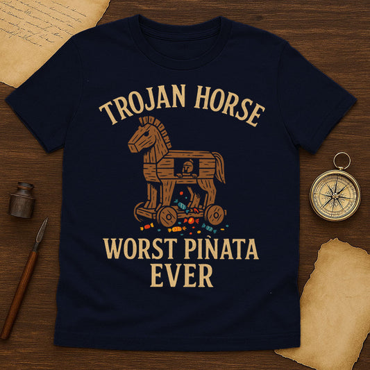 Trojan Horse T-Shirt Mockup Navy