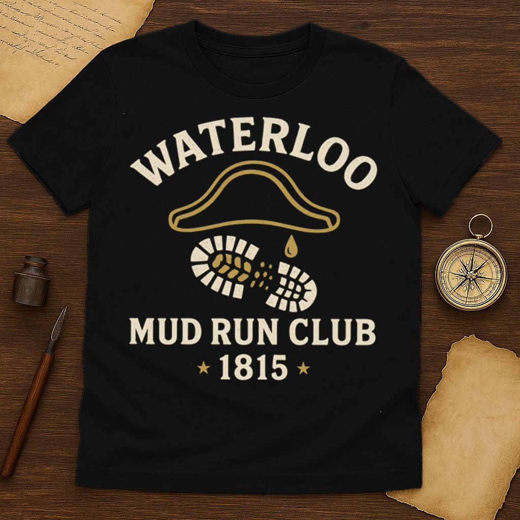 Waterloo Mud Run Club T-Shirt Mockup Black