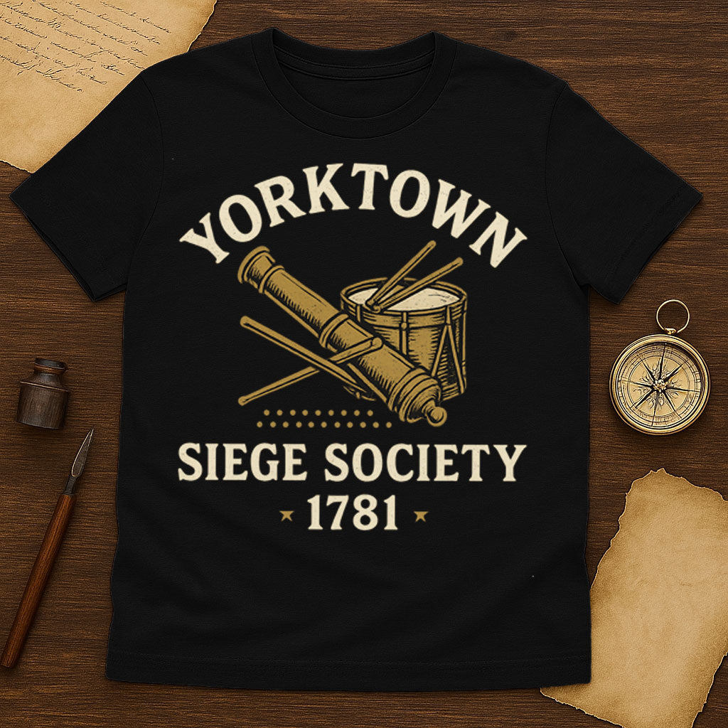 Yorktown Siege Society T-Shirt Mockup Black