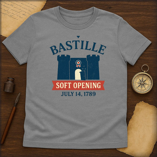 Bastille 'Soft Opening July 14, 1789' Historical T-Shirt - History Shirt Club