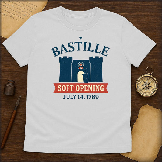Bastille 'Soft Opening July 14, 1789' Historical T-Shirt - History Shirt Club