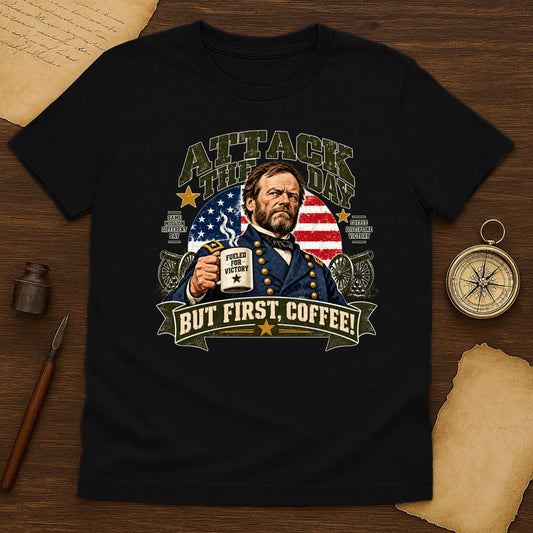 Coffee Lover's Union Army Civil War T-Shirt - Attack The Day Tee - History Shirt Club