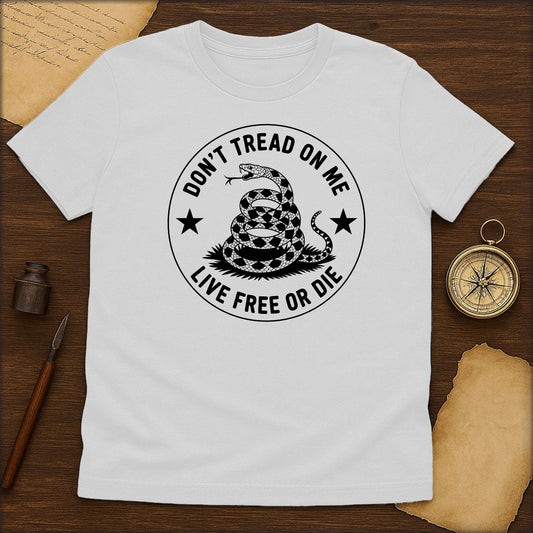 Don’t Tread On Me "Live Free or Die" T-Shirt - History Shirt Club