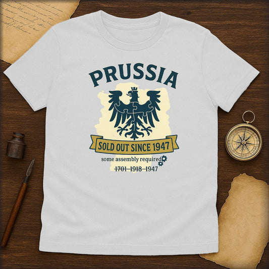 Prussia Crest T‑Shirt — "Sold Out Since 1947" Vintage Eagle Tee - History Shirt Club