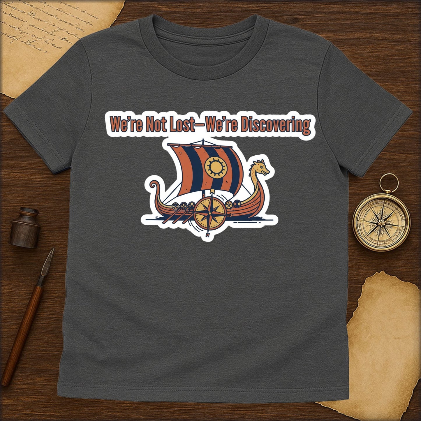 Viking Longship T-Shirt – "Who but Loki? Who but Hemming" Nautical Norse Tee - History Shirt Club